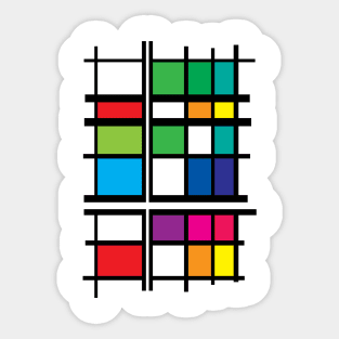 Colorful Squares Sticker